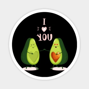 cute avocado couple Magnet